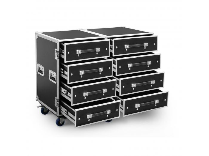 Power Dynamics PD-F4A Maleta de transporte con 8 ruedas