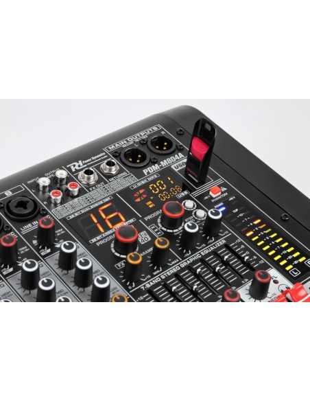 Power Dynamics PDM-M804A Mezclador directo amplificado 8 canales