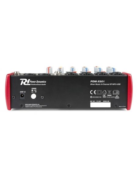 Power Dynamics PDM-X601 Mezclador Musical de estudio 6-Ch 172652 - 4
