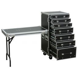Power Dynamics PD-FA5, Flightcase de 7 Cajones + Mesa