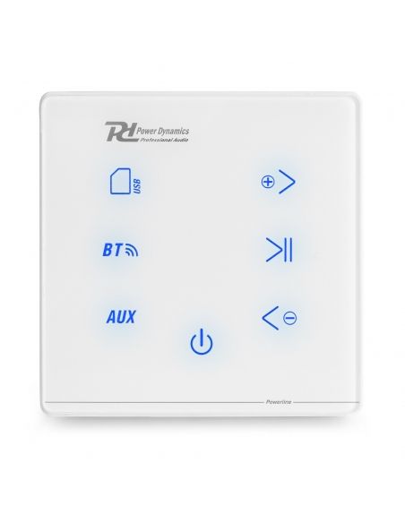 Power Dynamics Powerline A100W Amplificador empotrable BT Blanco 952456 - 1