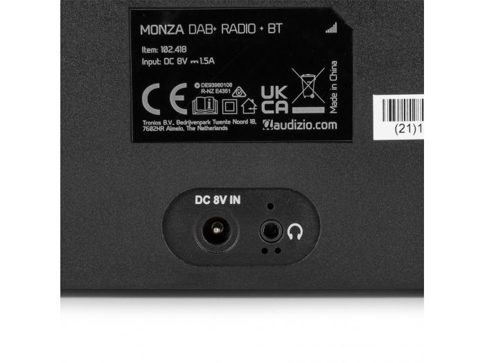 Audizio Monza DAB+ Radio estéreo Plata 102418 - 5
