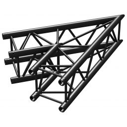 Beamz P30-C19 Truss 2 vias corner 45§ Negro