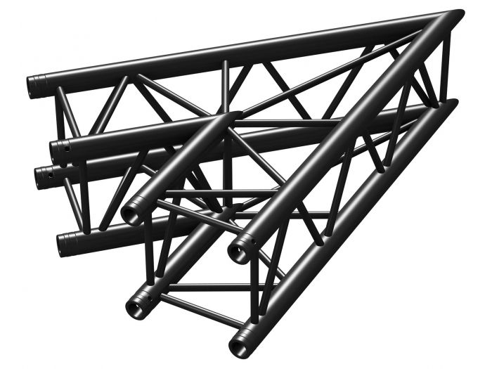 Beamz P30-C19 Truss 2 vias corner 45§ Negro