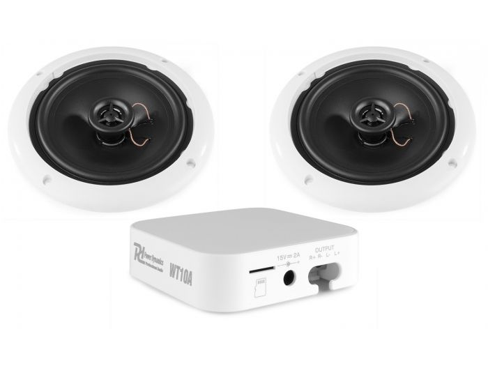 Power Dynamics WT10SET Modulo receptor WIFI amplificado + 2 altavoces marinos 952502