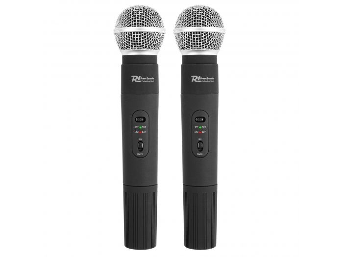 Power Dynamics PD722H 2 Canales UHF Microfono Inalambrico con 2 Microfonos 179140 - 5