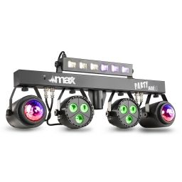 Max PartyBar10 Kit 2x Jelly Moon, 2xPAR y UV/Strobo 153008 - 2 2