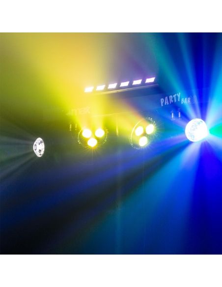 Max PartyBar10 Kit 2x Jelly Moon, 2xPAR y UV/Strobo 153008 - 9