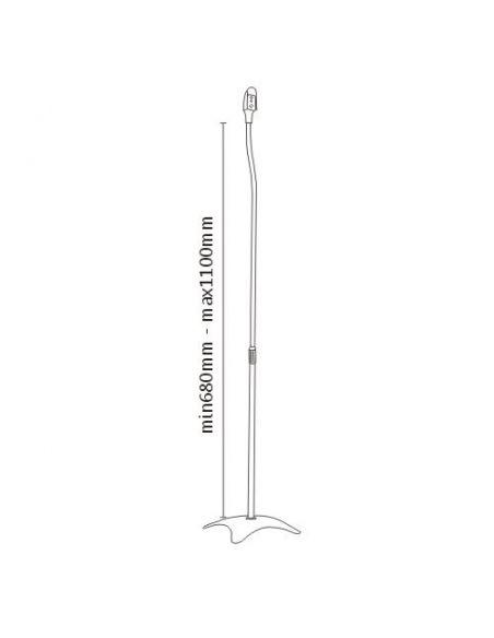 Audizio HTS10 Soporte de suelo para altavoz satélite, juego de 2 129210 - 2