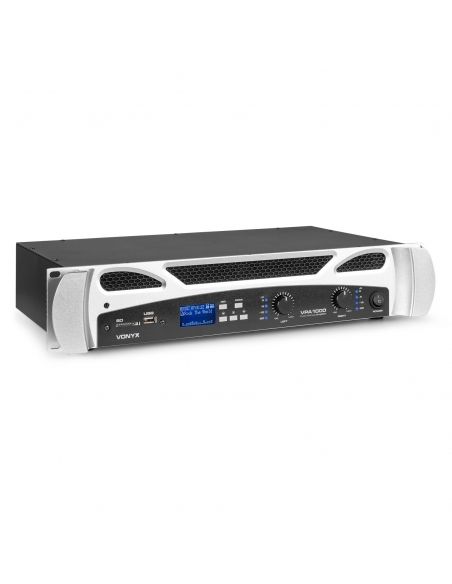 Vonyx VPA1000 PA Amplifier 2x 500W MP3,BT | Mas Que Sonido