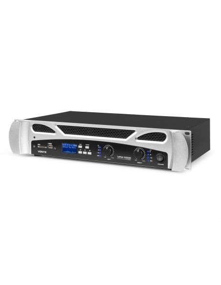 Vonyx VPA1000 PA Amplifier 2x 500W MP3,BT | Mas Que Sonido