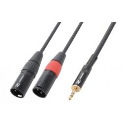PD-Connex CX70-1 Cable 2x XLR Macho - 3.5mm Estereo 1.5m 176020 - 1