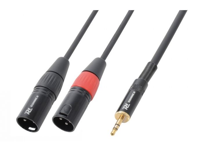 PD-Connex CX70-1 Cable 2x XLR Macho - 3.5mm Estereo 1.5m 176020 - 1
