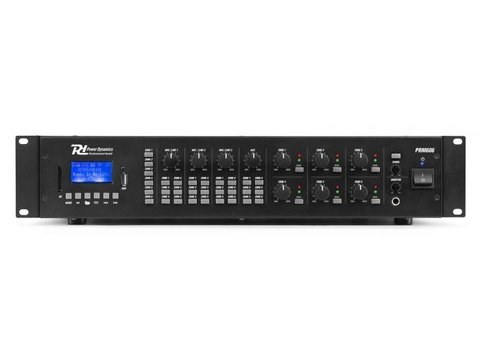 Power Dynamics PRM606 Amplificador matrix de 6 Zonas 6 x 60W línea de 100v 952161