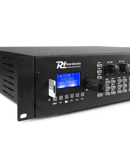 Power Dynamics PRM606 Amplificador matrix de 6 Zonas 6 x 60W línea de 100v 952161