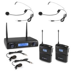 Vonyx WM62B Wirel.Micro UHF 16 Ch 2 Bodyp | Mas Que Sonido 2