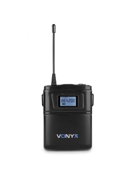 Vonyx WM62B Wirel.Micro UHF 16 Ch 2 Bodyp | Mas Que Sonido