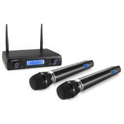 Vonyx WM62 Micrófono inalámbrico UHF 16Ch con 2 micrófonos de mano 179262 - 1 2