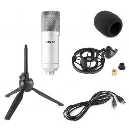 Vonyx CM300S Micrófono de estudio USB Plata 173508 2