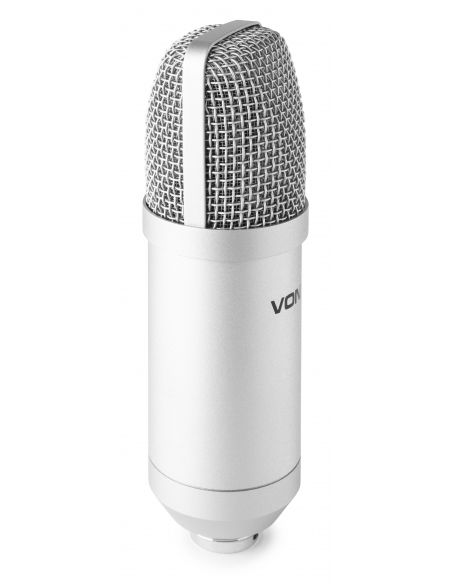 Vonyx CM300S Micrófono de estudio USB Plata 173508
