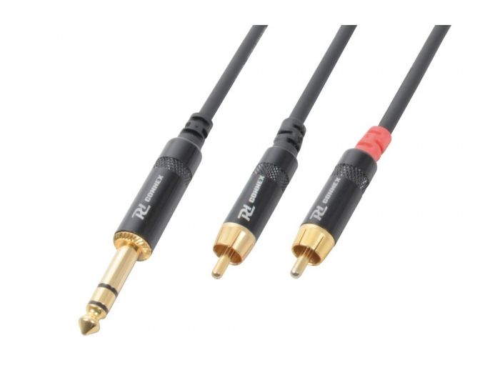 PD-Connex CX84-3 Cable 6.3 Stereo- 2 RCA Macho 3.0m 177030 - 1
