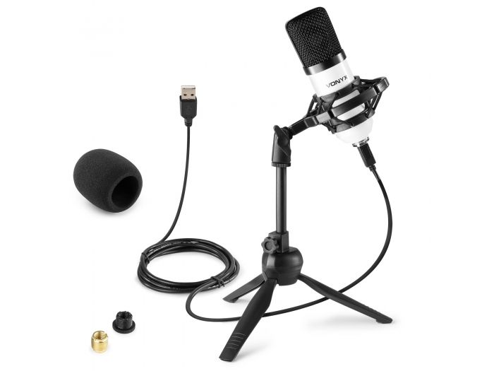 Vonyx CM300W Micrófono de estudio USB Blanco 173510