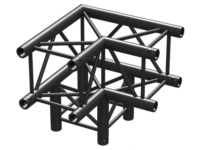 Beamz P30-C30 Truss 3 vias corner 90§ Negro