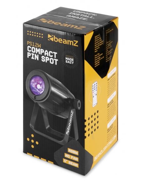 Beamz PS12W LED Spot 12W RGBW IR