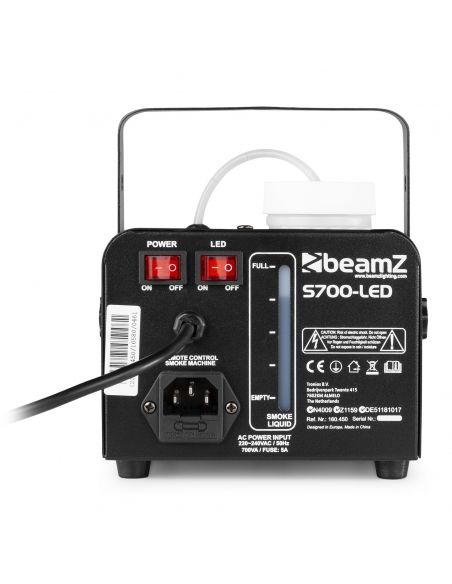 Beamz S700LED Maquina de Humo con efecto Hielo 