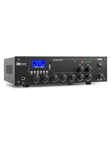 Power Dynamics PPA502 Mezclador amplificador 100V - 50W 2 Zonas 952084