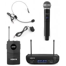 Vonyx WM82C Micro UHF digital 2ch BP+HH | Mas Que Sonido