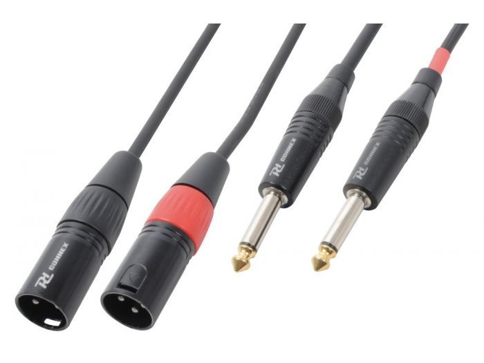 PD-Connex CX64-1 Cable 2xXLR Macho-2x6.3 Mono 1.5m 177057 - 1