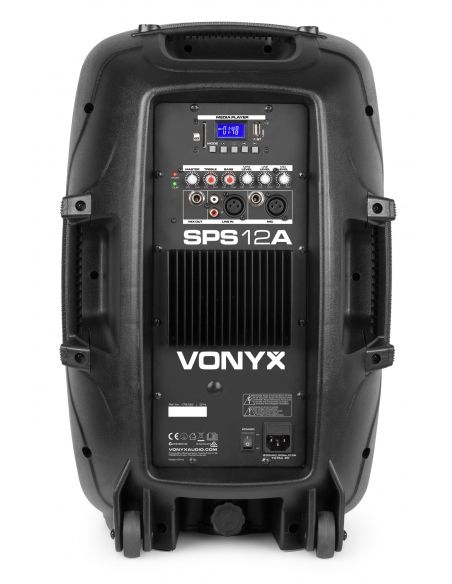 Vonyx SPS12A Kit de altavoz 12” activo con Mp3 y trípode 178132 - 6