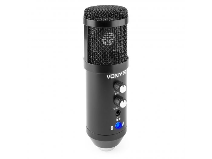 Vonyx CM320B Micrófono estudio USB Negro con Echo 173550 - 5