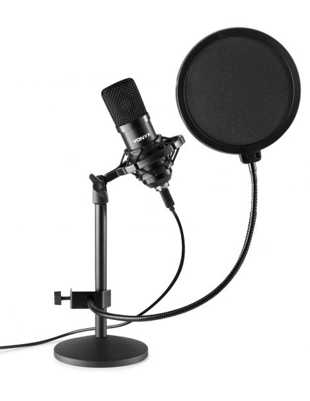 Vonyx CMTS300 Studio Microphone Set Black 173518