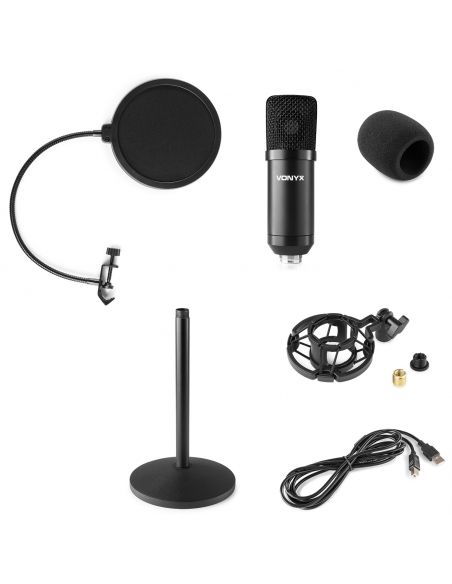 Vonyx CMTS300 Studio Microphone Set Black 173518