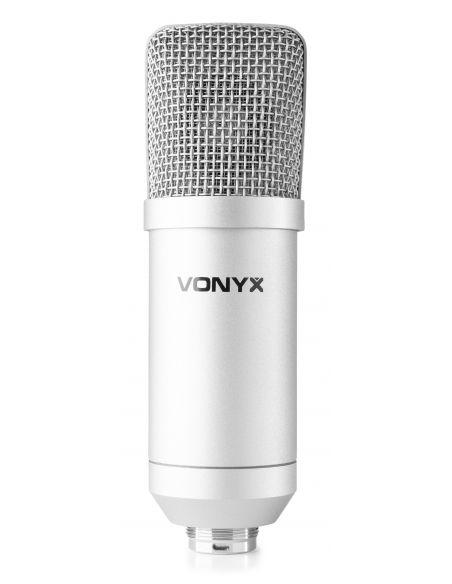 Vonyx CMS300S Micrófono de estudio Set USB Plata 173514