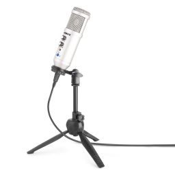 Vonyx CM320S Micrófono estudio USB Titanio con Echo 173552 - 1