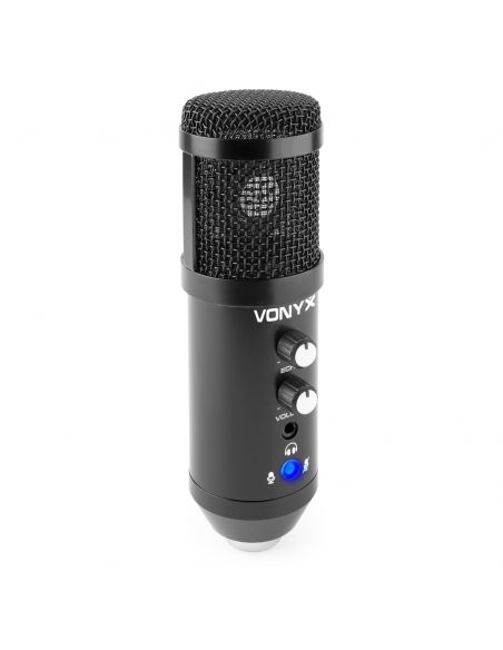 Vonyx CMS320B Kit de micrófono estudio USB Negro con Echo 173556 - 5