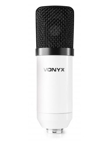 Vonyx CMS300W Micrófono de estudio Set USB Blanco 173516