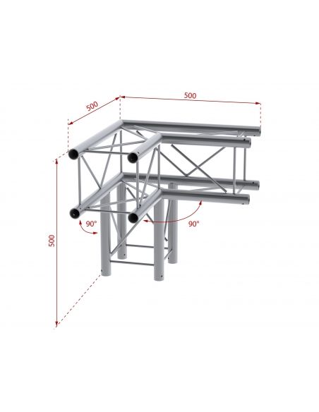beamZ Pro P24-C30 Deco Truss 3-way 90º corner 182555