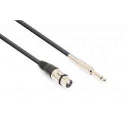 Vonyx CX314-3 Cable XLR Hembra- Jack 6.3 Mono (3m) 177738 - 1