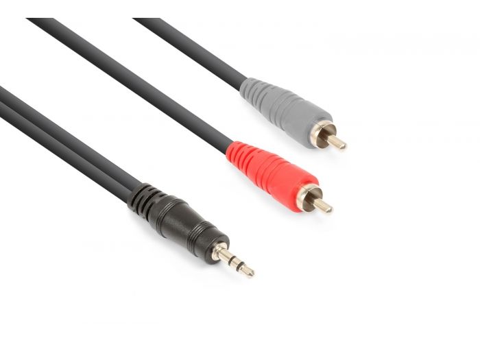 Vonyx CX334-1 Cable 3.5mm Stereo- 2x RCA Macho 1.5m 177775 - 1