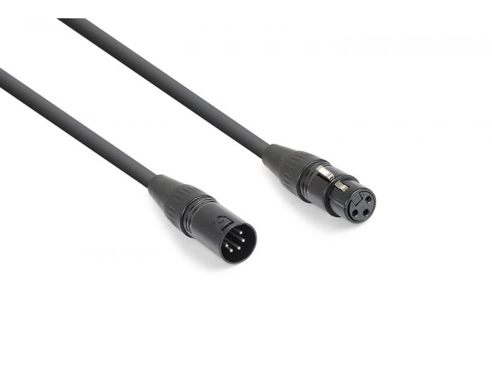 PD-Connex CX105 Cable convertidor DMX 3-pin Hembra- DMX 5-pin Macho 177944 - 1