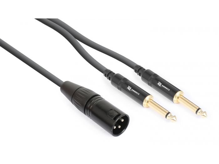PD-Connex CX56-1 Cable XLR Macho - 2x 6.3 Mono 1.5m 177150 - 1