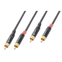 Power Dynamics CX94-0.5 Cable 2x RCA Macho - 2x RCA Macho 0.5m 177087 - 1