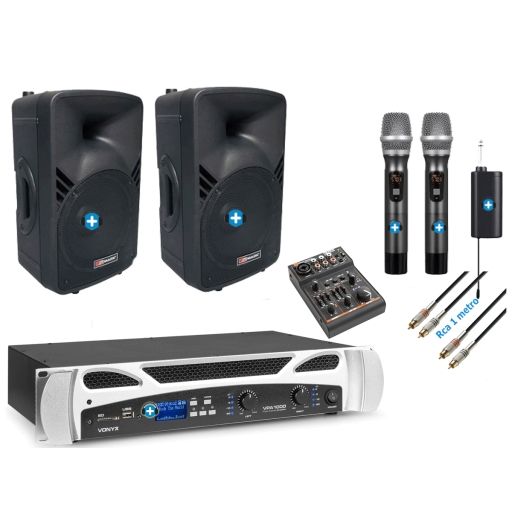 Pack ECO-GIM-PLUS 15  con Bluetooth Vocalista doble