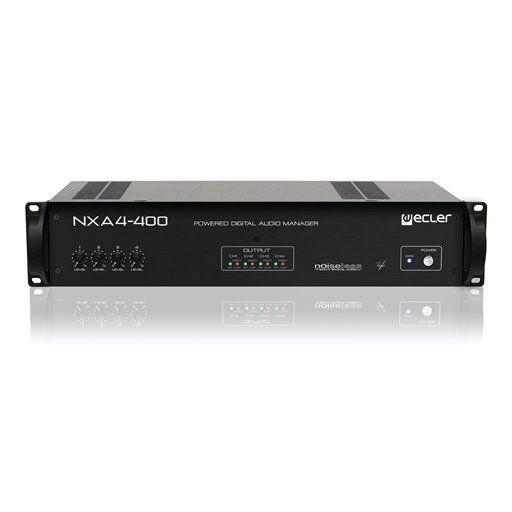 ECLER Gestores Digitales De Audio  4x400 WRMS | DSP | Clase D | Silencioso | TP-NET | EclerNet NXA4-400