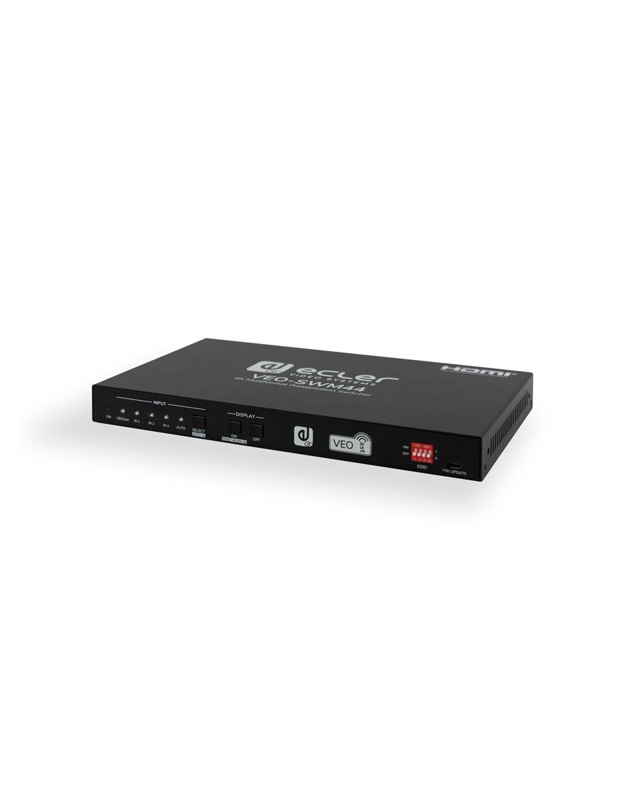 ECLER Selectores y Matrices  Selector 4K 4x1 para presentaciones | con VEOCast VEO-SWM44