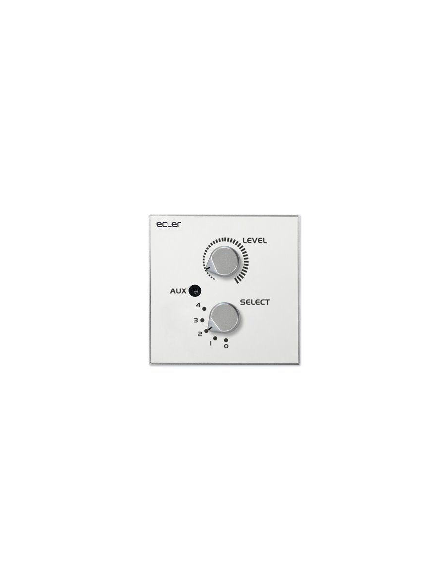 ECLER Controles Y Paneles Analógicos  Control de Volumen y Fuente + Conector remoto WPaVOL-SR-J